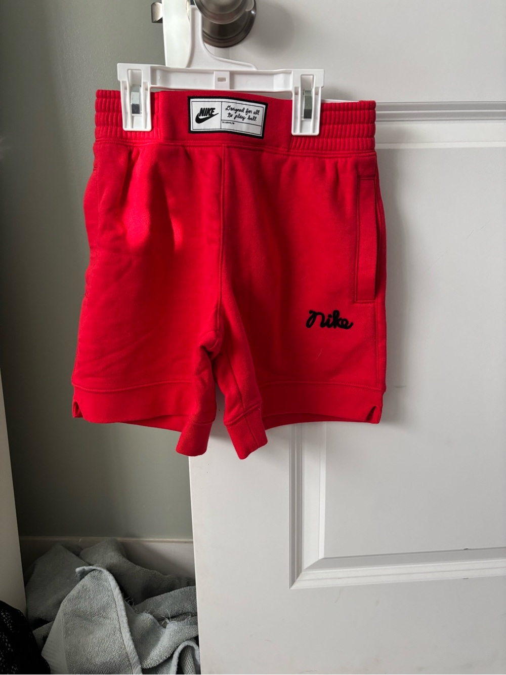 Nike Bright Red Boys' Athletic Shorts